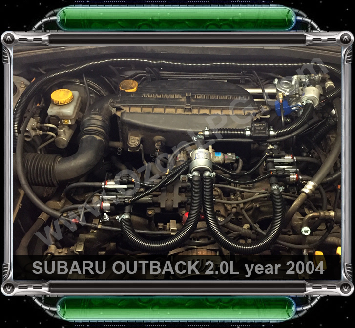 LPG Conversion SUBARU OUTBACK 2.0L flat4 year 2004 by OzonLPG