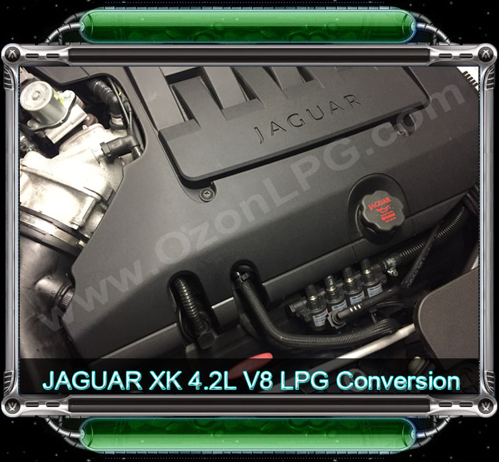 LPG Conversion for JAGUAR XK 4.2L V8 year 2008 by OZON LPG. LPG engine JAGUAR