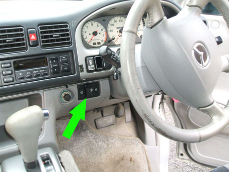 LPG Conversion Mazda Bongo 2.5L V6 year 2004 LPG Switch location
