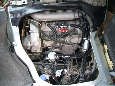 LPG Conversion Mazda Bongo 2.5L V6 year 2004 with Flashlube Basic Valve Lubrication System.