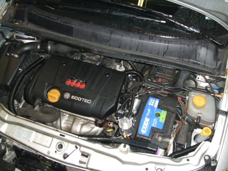 LPG conversion Vauxhall Zafira 1.8L year 2004 with Multipoint Gas Injection System