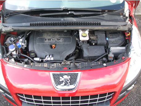 DIESEL LPG Conversion Peugeot 3008 2.0L HDi year 2010 with DIESEL LPG Blend Gas Injection System