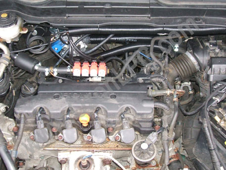 LPG Conversion Honda CRV 2.0L year 2007 with Multipoint Gas Injection System