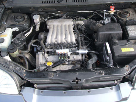 LPG Conversion Hyundai Santa Fe 2.7L V6 year 2004 with Multipoint Gas Injection System