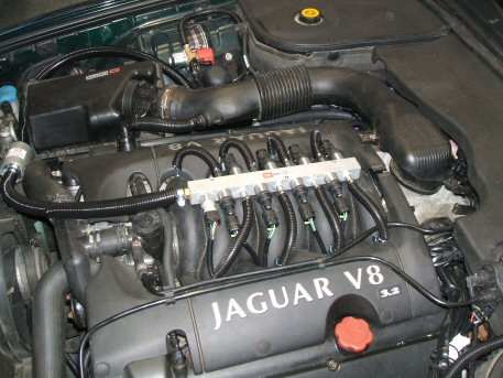 LPG Conversion Jaguar XJ6 Sport 3.2L V8 year 2001 with BRC Multipoint Gas Injection System