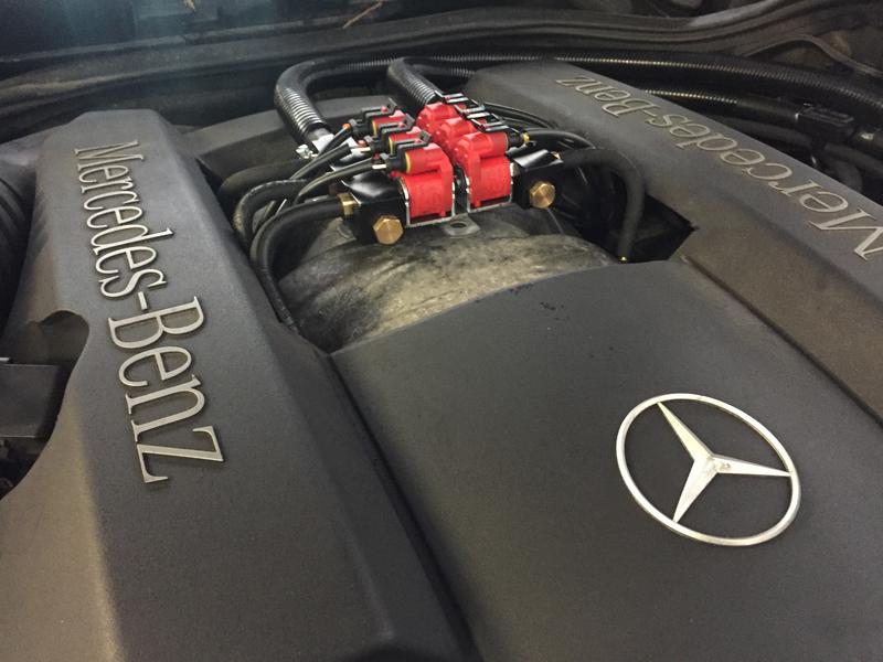 LPG Conversion Mercedes-Benz E240 2.4L V6 year 2001 with Multipoint Gas Injection System