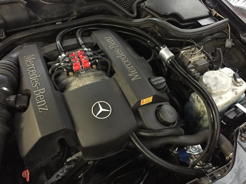 LPG Conversion Mercedes-Benz E280 2.8L V6 year 2001 with Multipoint Gas Injection System
