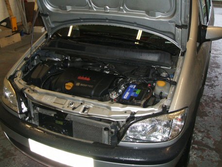 LPG conversion Vauxhall Zafira 1.8L year 2004 with Multipoint Gas Injection System